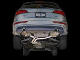 AWE Touring Edition Exhaust for 8R Q5 3.0T Dual Outlet, Diamond Black Tips - Mounted